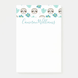 Post-it® Ajoutez votre motif floral de paresse douce