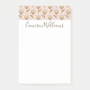 Post-it® Ajoutez votre motif floral moderne de la moitié du