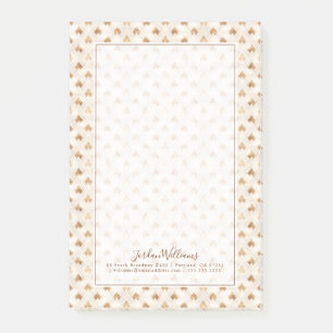 Post-it® Ajoutez votre motif nommé d'art déco d'or de  