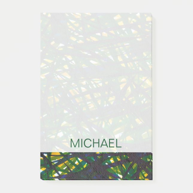 Post-it® Ajoutez votre nom | Green Thicket II (Devant)