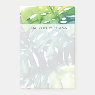 Post-it® Ajoutez votre nom Palmiers Twilight - Feuille fr