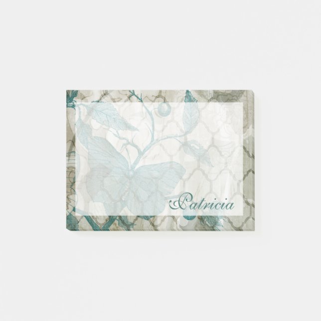 Post-it® Ajoutez votre nom | papillons arabes V (Devant)