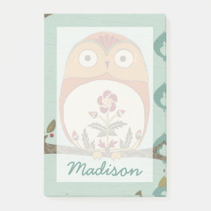 Post-it® Ajoutez votre nom Whimsy de forêt II