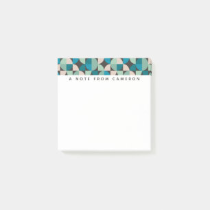 Post-it® Ajoutez votre rétro motif vintage nommé des