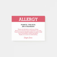 Alerte d'allergie alimentaire Restaurant Personnal