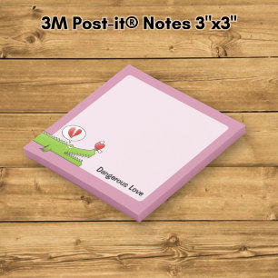 Post-it® Alligator amoureux