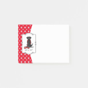 Post-it® Allons-y ! Black Lab Labrador Retriever Cute