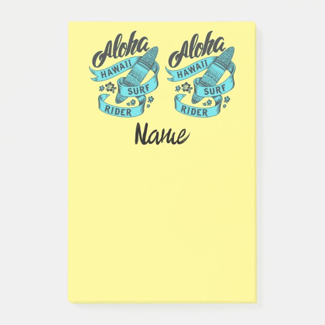 Post-it® Aloha Hawaii Surf Rider Thunder_Cove (Devant)