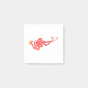 Post-it® Amateur de bière Red Octopus