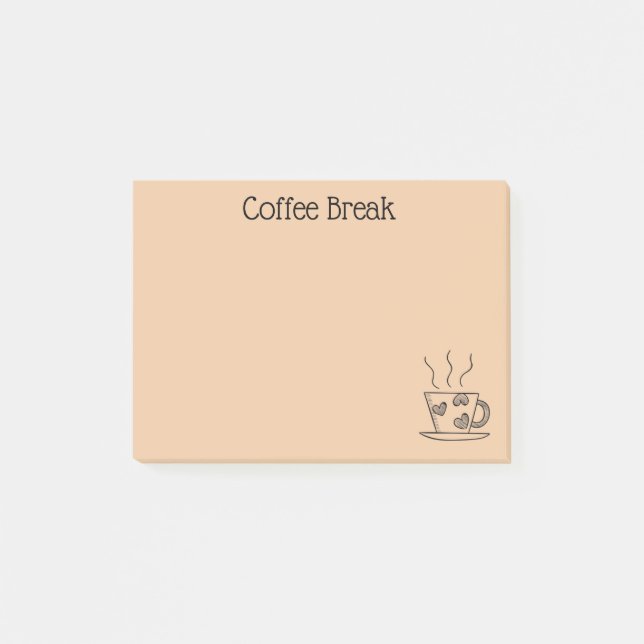 Post-it® Amateur de café (Devant)