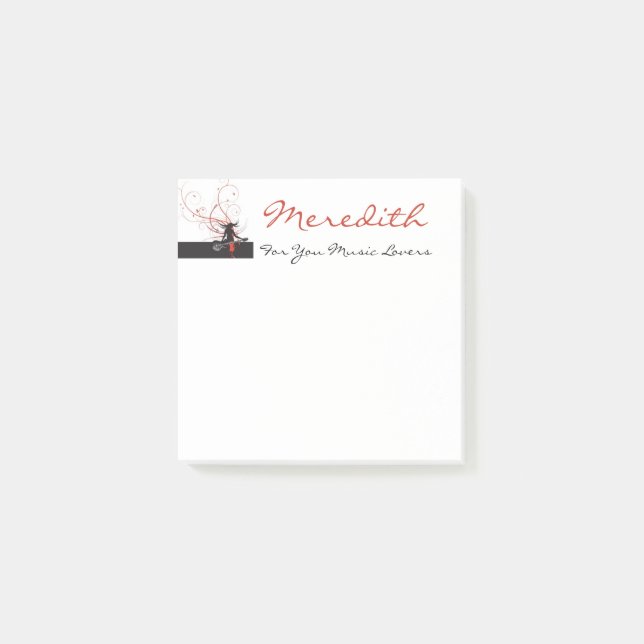 Post-it® Amateurs de musique (Devant)