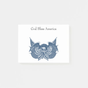 Post-it® American Eagle Guarding USA Patriotic Flag Banner