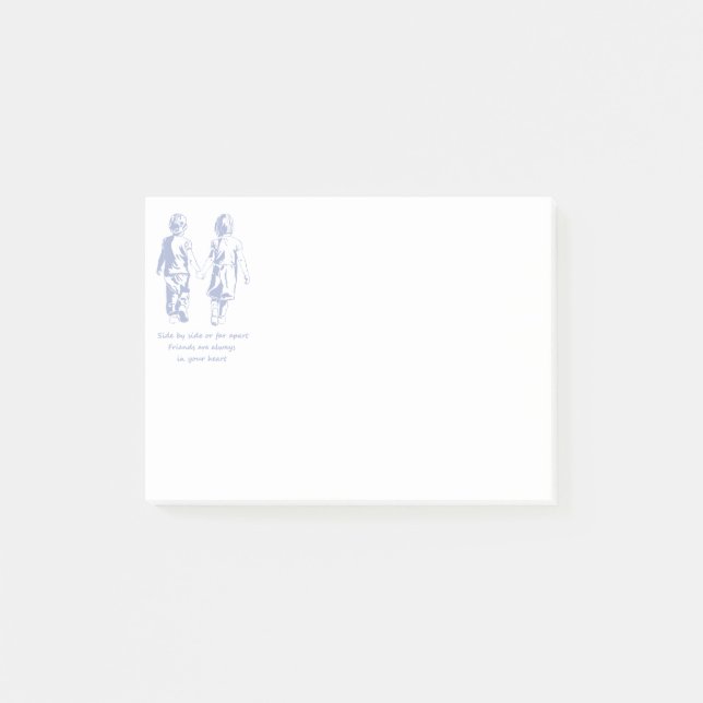Post-it® Amis toujours dans votre citation de coeur (Devant)