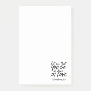 Post-it® Amour en action - 1 Corinthiens 16:14 Inspirationa