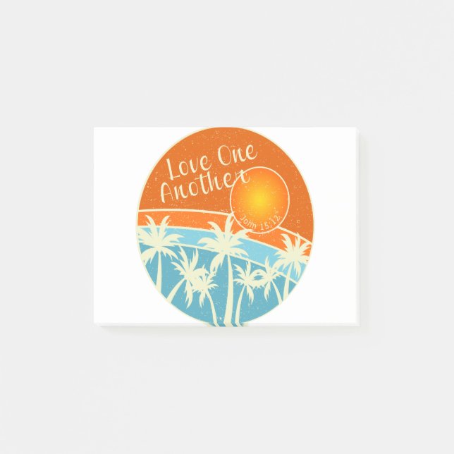 Post-it® Amour Un Autre Design Chrétien (Devant)