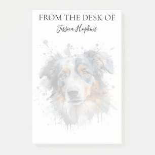 Post-it® Amoureux de Berger Australien Monogrammé Chien