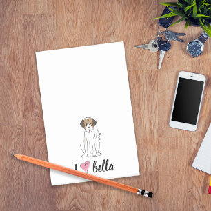 Post-it® Amoureux des chiens animal minimaliste personnalis