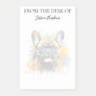 Post-it® Amoureux du Bouledogue Français Chien Monogrammé