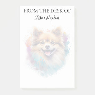 Post-it® Amoureux du Pomerania Monogrammé Chien