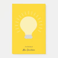 Ampoule lumineuse de l'enseignant orange