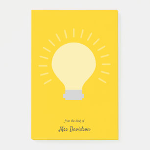 Post-it® Ampoule lumineuse de l'enseignant orange