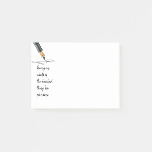 Post-it® Amusant d'être un Adulte Dumbest que jamais citée