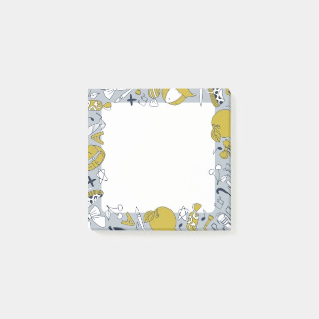 Post-it® Amusant Petites choses scolaires sur (Devant)