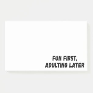 Post-it® Amusants d'abord adultes plus tard