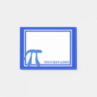 Amusement bleu de geek de maths de symbole de Z pi