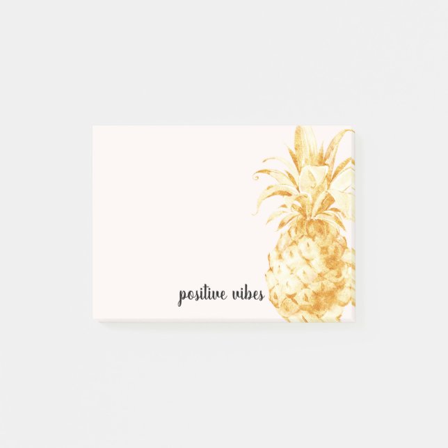 Post-it® Ananas Tropical Blush Gold (Devant)