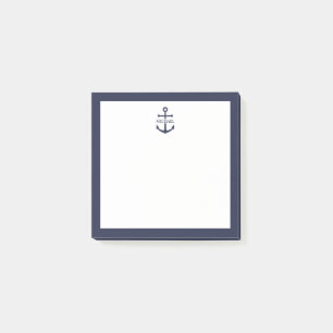 Post-it® Ancre bleue marine Nom personnalisé