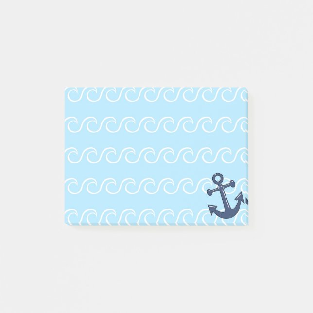 Post-it® Ancre dans les vagues (Devant)
