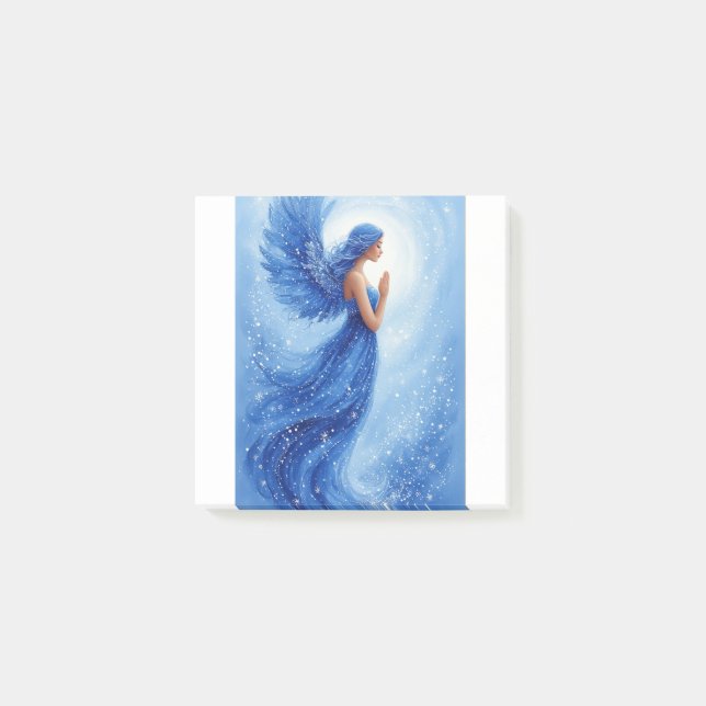 Post-it® Ange Bleu Volant  (Devant)