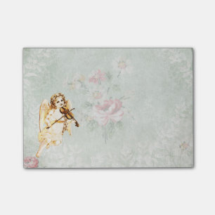 Post-it® Angel Jouer un violon sur Arrière - plan papier Vi