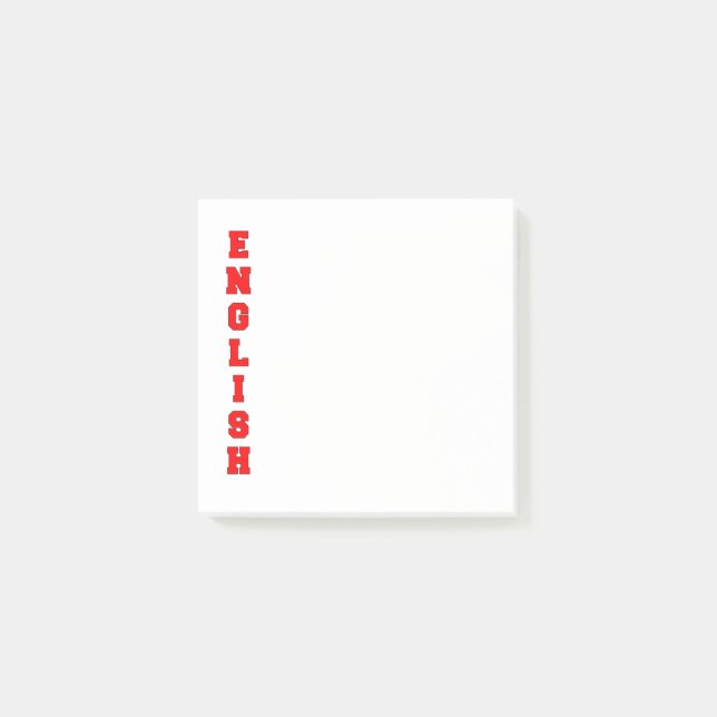 Post-it® anglais (Devant)