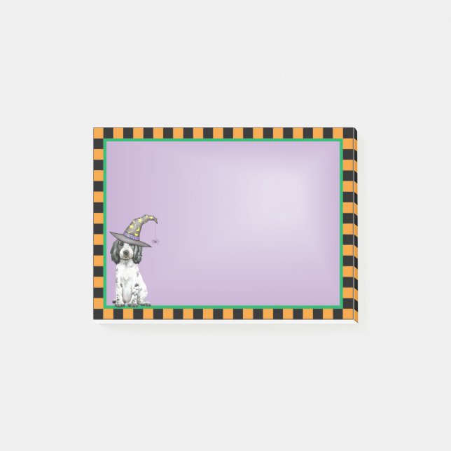 Post-it® Anglais Cocker Spaniel Witch Post-it Notes (Devant)