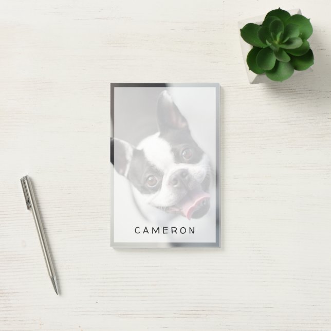 Post-it® Animaux de bébés cutest | Boston Bulldog Smile (Bureau)