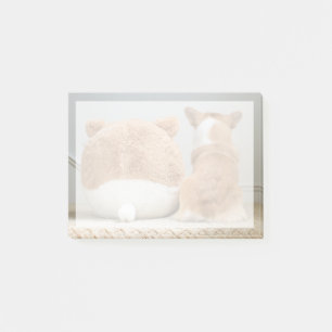Post-it® Animaux de bébés cutest Corgi & Plush Puppy