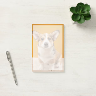 Post-it® Animaux de bébés cutest Corgi Portrait sur Orang