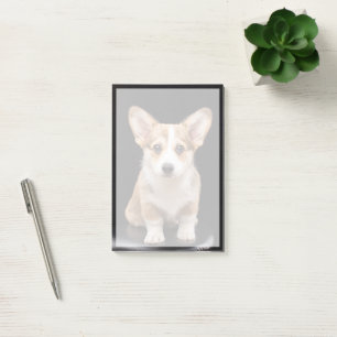 Post-it® Animaux de bébés cutest Corgi Puppy Standing Hau