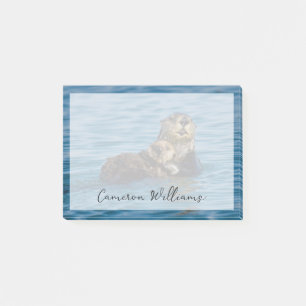 Post-it® Animaux de bébés cutest   Mère & Bébé Sea Otter