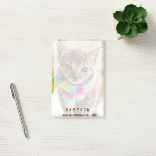 Post-it® Animaux de bébés cutest   Tabby Kitten Écharpe arc