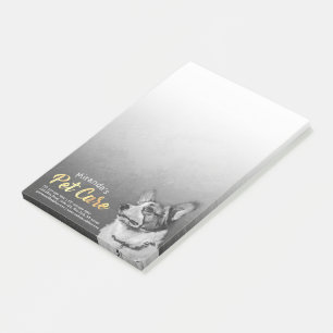 Post-it® Animaux domestiques assis Peinture à l'huile de ch