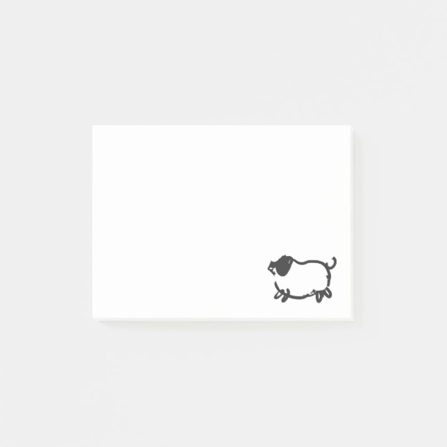 Post-it® Année chinoise du porc Zodiac Anniversaire post-it (Devant)