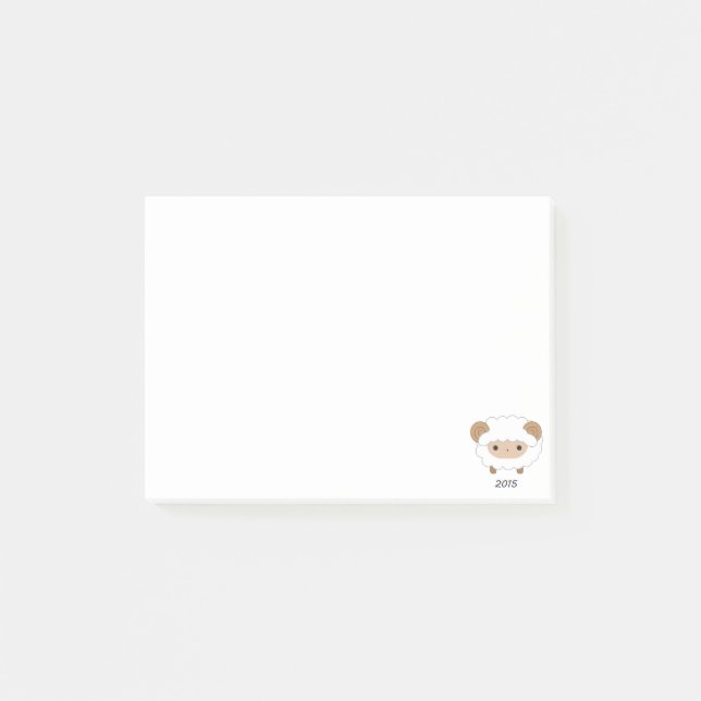 Post-it® Année des moutons - 2015 (Devant)