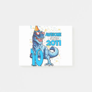 Post-it® Anniversaire 10 ans dinosaure garçon enfants