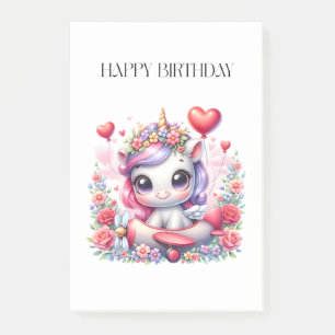 Post-it® Anniversaire de Licorne Pilote