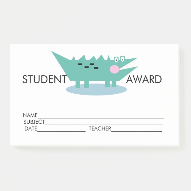 Post-it® Annonce de réalisation de prix d'étudiant (Devant)
