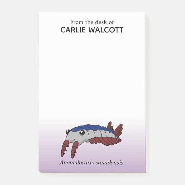 Post-it® Anomalocaris animal préhistorique (Devant)