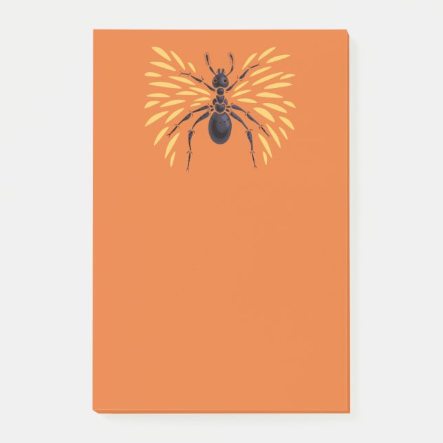 Post-it® Ant Art Insect Lover Orange Entomologie Bogues (Devant)